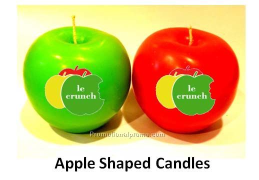 Apple shaped candle