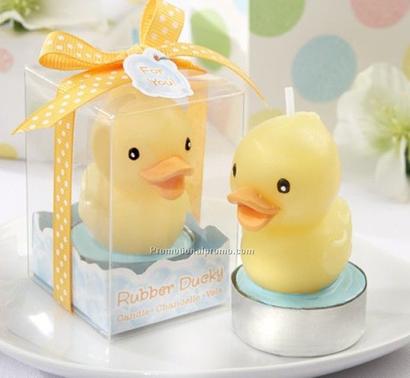 Yellow Duck Candle
