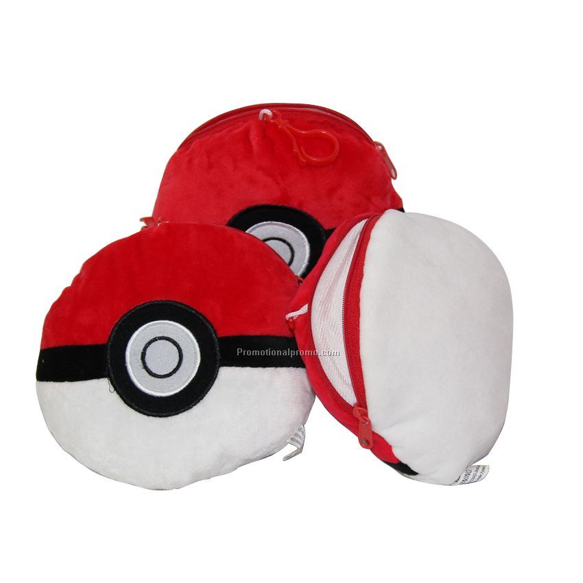 Promotional Soft Pokemon Plush Coin Bag Wallet