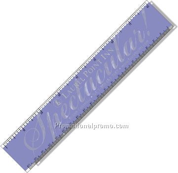 .020 Clear Plastic 8" Ruler / with square corners