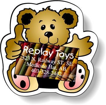 .035 Stock Shape Magnets / Bear with Card