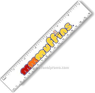 .040 White Matte Styrene Plastic 7" Rulers / with round corners