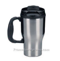 16oz. Brushed Stainless Steel Commuter Mug
