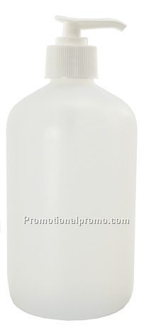 16oz Frosted Boston Round Pump Bottle