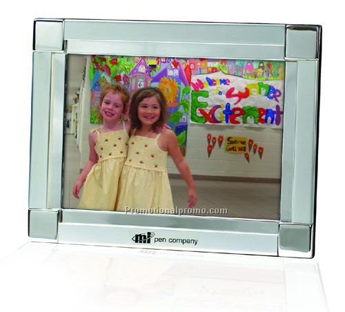 2-Tone Satin Nickel/Silver 5" x 7" Picture Frame