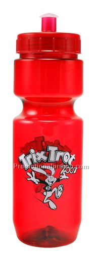 22 oz. Translucent Bike Bottle-Push/Pull Lid