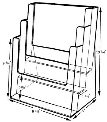 3-Pocket Brochure Holder