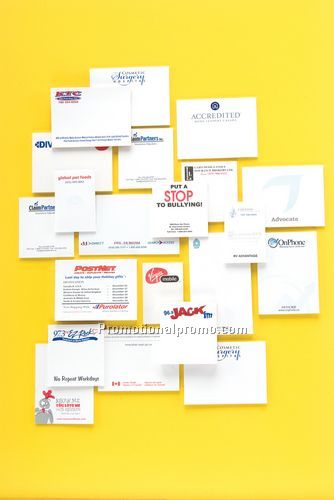 4 X 3 STICKY NOTE / PAD OF 100 four colour process