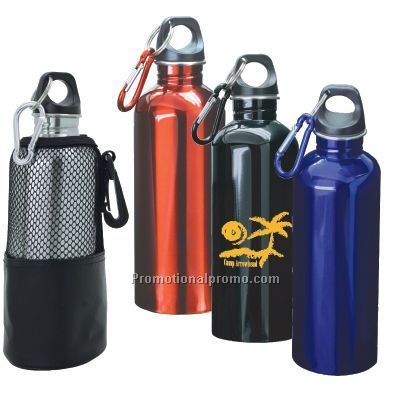 500ml Stainless Steel Sports Bottle-Silver/Blue/Black/Red