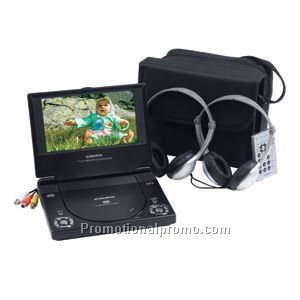 7-in Slim Line Portable DVD Player Package