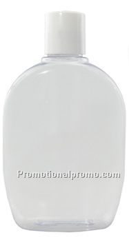 8oz Clear Short Oval Dispensing Bottle