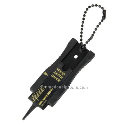 Auto Tire Tread Gauge Key chain