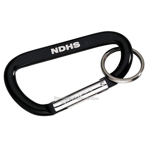 BLACK CARABINER WITH RING