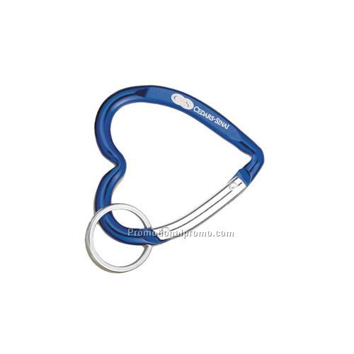 BLUE HEART CARABINER