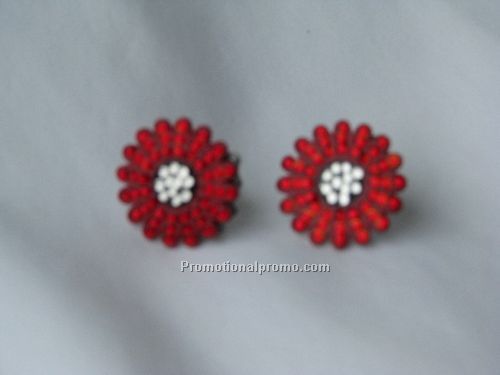 Ball marker earrings