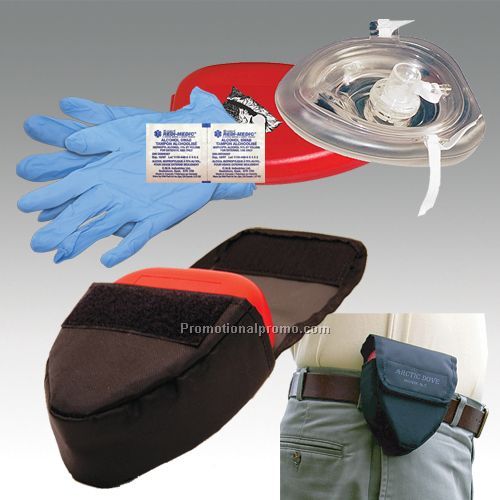CPR Redi Mask w/O2 inlet & pouch