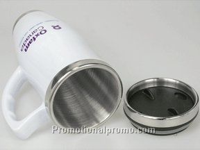 Ceramic finish thermal Desk Mug - 16 oz