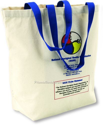 Colored handl super tote