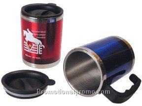 Colorful stainless steel desk mug - 10 oz
