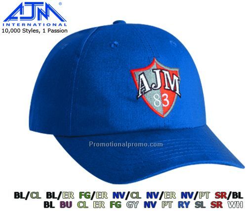 Contour Style. Cotton Drill, 6 Panel Caps