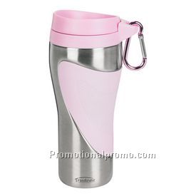 Corona Travel Tumbler, Stainless Steel Lined Pink Outer, 16 oz