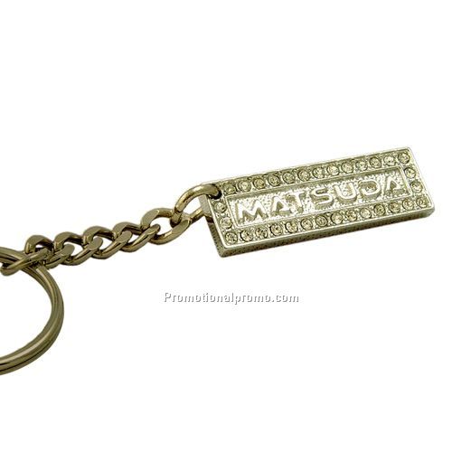 Custom Molded Crystal Key Ring