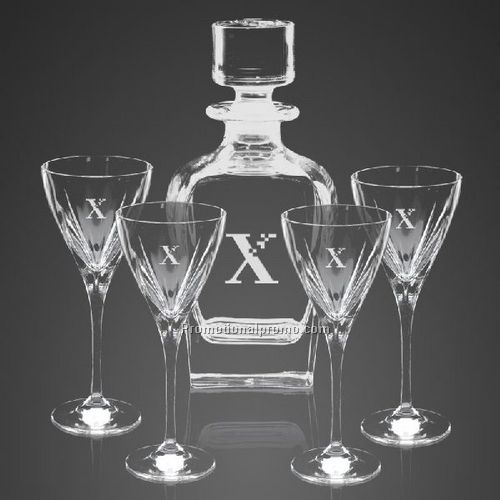 Decanter & 4 Wine 24% Lead