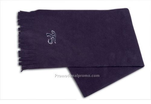 Fine Knit Scarf & Beanie Set with Striped Edge