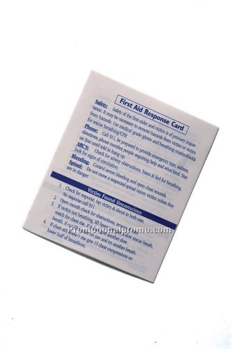 First Aid Instruction Card