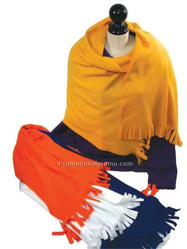 Fleece Shawl with Tassels