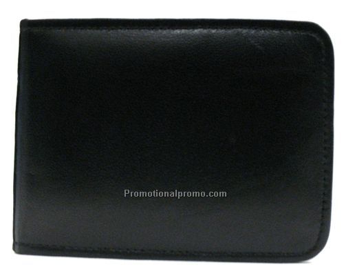 Flip Up Jotter / Holds 3x5 inches Note pad / Lambskin Napa / Black
