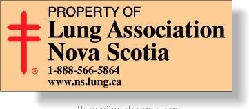 Fluorescent Orange Roll Labels. Any butt-cut rectangle with square corners