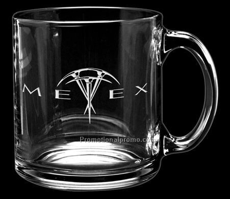 Glass Coffe Mug - 13 oz. Clear