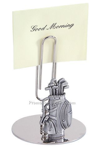 Golf Bag Memo/Letter holder