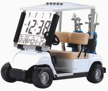 Golf Cart Clock 38432Green Cart