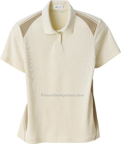 LADIES37408RECYCLED POLYESTER PERFORMANCE HONEYCOMB COLOR BLOCK POLO