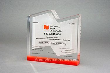 Logo Shape Tombstone - 6 x 6 x 1