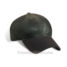 Low Fit, Genuine Leather Crown, Brushed Cotton Twill Peak & 6 Brass Metal Eyelets