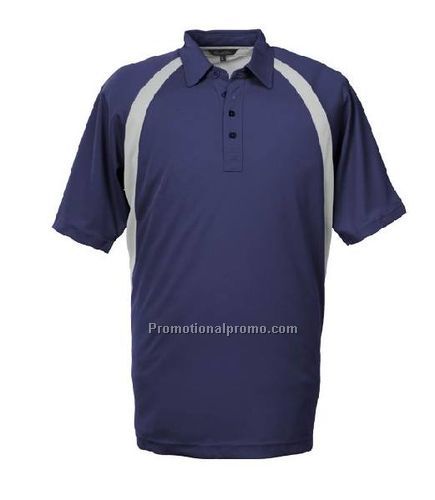 MEN'S 2-TONE COOLON GOLF SHIRT - Navy