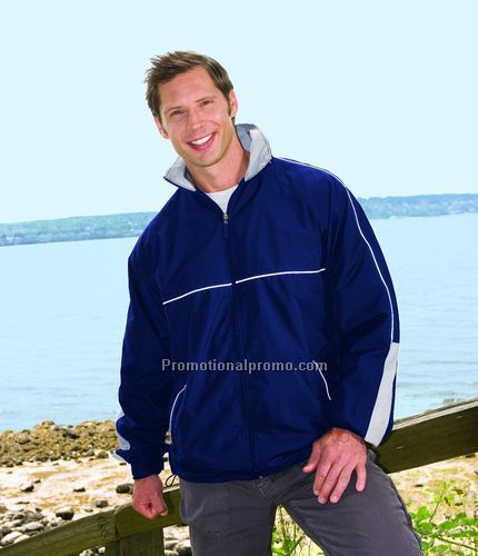 MEN37459 MONTE CARLO WINDBREAKER WITH 3M REFLECTIVE TRIM