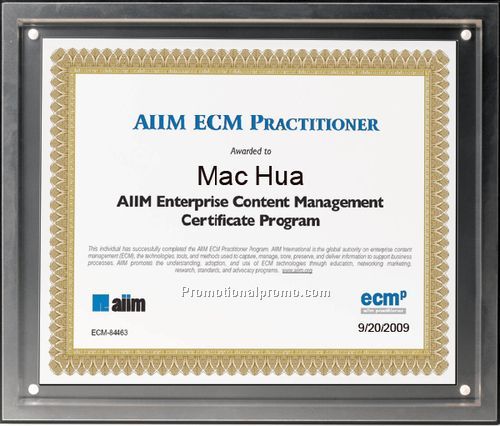 Magnetic Certificate/Insert Holder