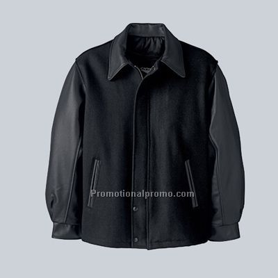 Melton and Leather Jacket