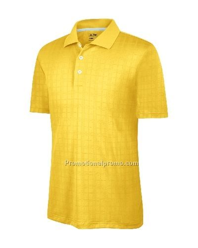 Men37491 Climacool Plaid Texture Polo - Taxi
