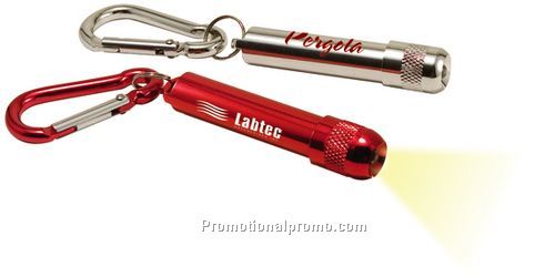 Metal Torch Light with Carabiner