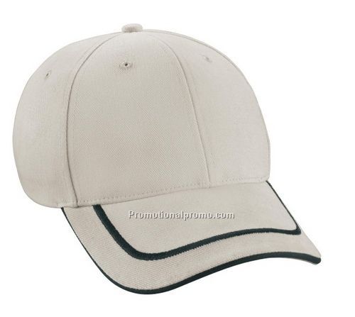 NORTH END DELUXE HEAVY BRUSHED TWILL CAP WITH EMBROIDERED 3D SANDWICH VISOR