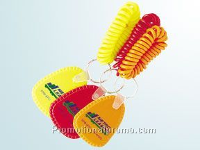 Neon spiral bracelet and flex key tag