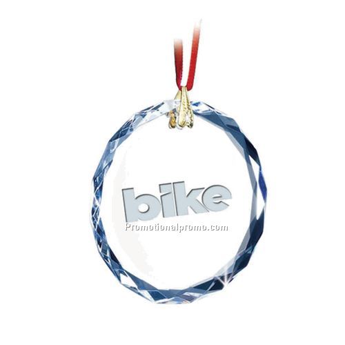 Optical crystal Ornament with light etch