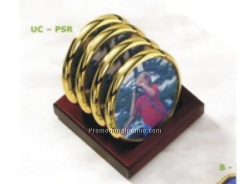 PHOTOSMART BRASS & CHROME COASTERS & SETS
