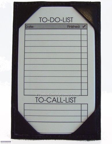POCKET Jotter:3x5 inches To Do Pages / Kidskin / Black