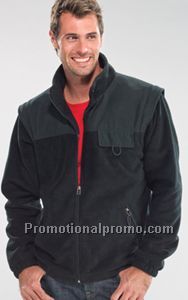 POLAR FLEECE JACKET WITH REMOVABLE SLEEVES